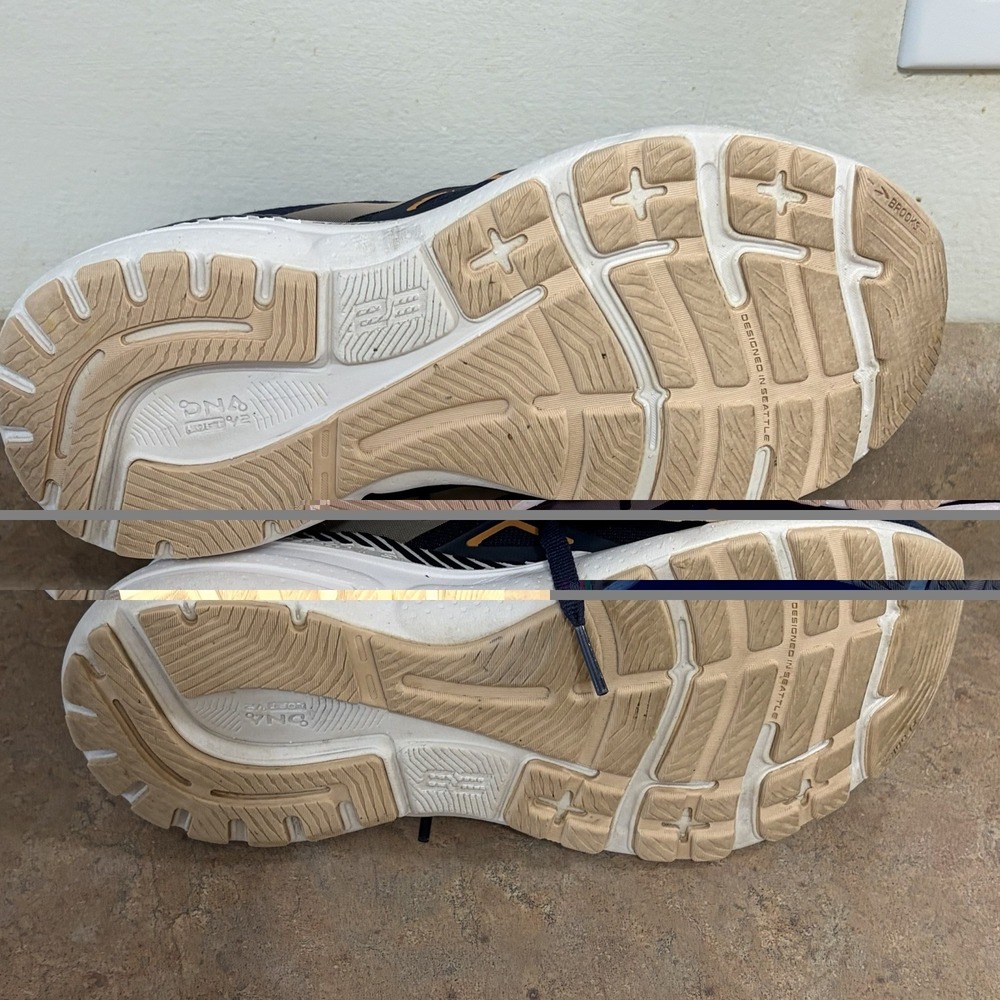 Brooks Adrenaline GTS 23 Navy Womens Size 8 Medium Running Shoes 1203811B482 - Picture 8 of 8